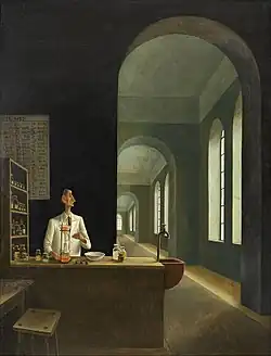 "The Chemist" (1932, self-portrait)