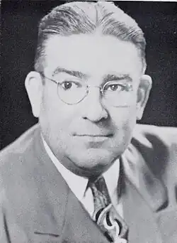 Black and white head and shoulders portrait of Frederick Van ness Bradley