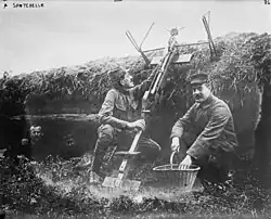 French cross-bow grenade thrower Arbalète sauterelle (lit. 'grasshopper crossbow') type A d'Imphy, circa 1915
