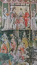 Emperor and empress, Fresco from the Temple of Enlightenment - Life of Buddha, Song dynasty.