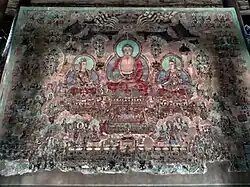 Part of the frescos of Moni dian