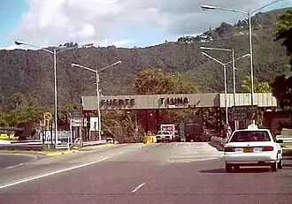 One of the entrances to Fort Tiuna