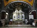 Church altar and reredos