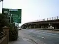 Part of the Gabalfa Interchange and flyover