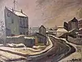 1923 - Paysage de neige à Gentilly (Snow landscape in Gentilly's village)