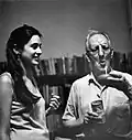 Gail Mazur and Gordon Cairnie at the Grolier in the 1960s.