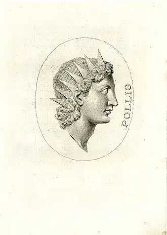 Imaginary portrait of Pollio by Giovanni Marco Pitteri