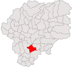 Location in Bistrița-Năsăud County