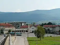 View of the village square