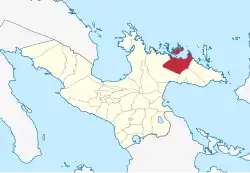 Map of Camarines Sur with Garchitorena highlighted