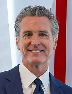 Photographic portrait of Gavin Newsom
