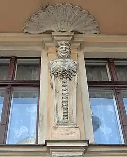 Detail of a sculpture