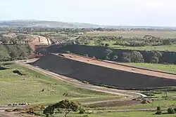 The bridge under construction in 2007, viewed from the north
