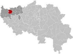 Location of Geer in the province of Liège