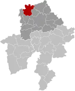 Location of Gembloux in Namur Province