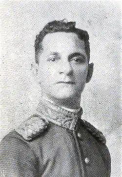 A back-and-white portrait photograph of General Carlos Carmona Tadey