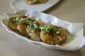 Geon-saeu (dried shrimp) gamja-jeon