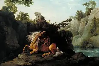 Horse Devoured by a Lion (1763), oil on canvas, 69.2 x 103.5&nbsp;cm., Tate Britain