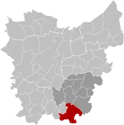 Location of Geraardsbergen in East Flanders