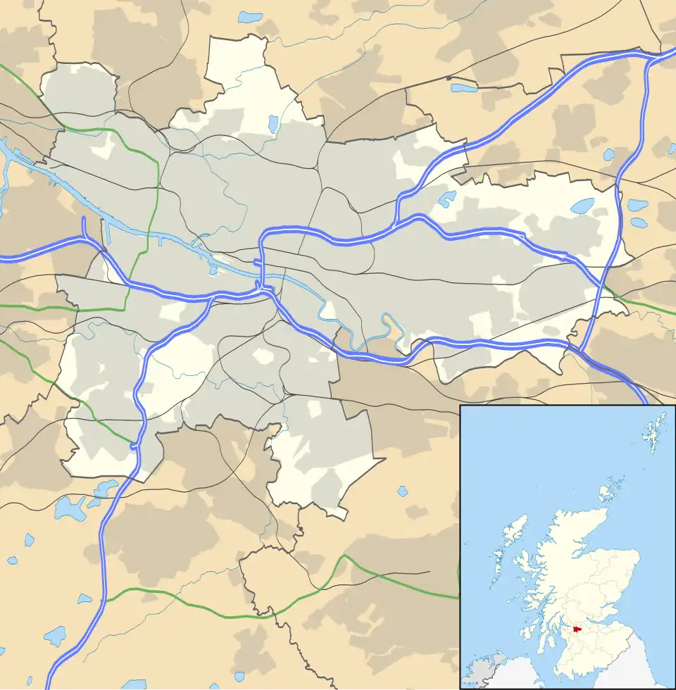 Cowlairs is located in Glasgow council area