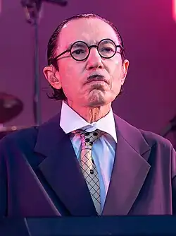 Mael onstage at the Royal Albert Hall in London, England, 2023
