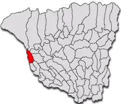 Location in Gorj County