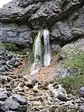 The upper waterfall