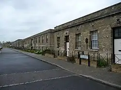 The northern part of the site: at one time these blocks served as married quarters.