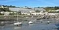 A view across the harbour from the pier at low tide