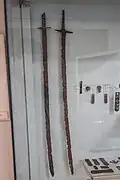 Unearthed 7th century swords
