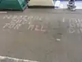 Graffiti on the road (Mong Kok, HK)