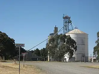 Grain silos at Andrews