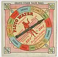 Grand-stand baseball (graphic) - Pluto Water. America's greatest physic for constipation, stomach and kidney, liver troubles. 15 (cents). 35 (cents). All drug stores. Ask your doctor. c.1895