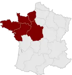 The Zone de Défense et Sécurité Ouest&nbsp;[fr].