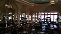 The ground floor room seen from the mezzanine