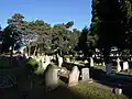 The Victorian section of the graveyard.