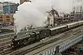 5043 arriving at Cardiff Central with Vintage Trains' 'Red Dragon' tour from Tyseley, Birmingham on Sat 11 Mar 2017.