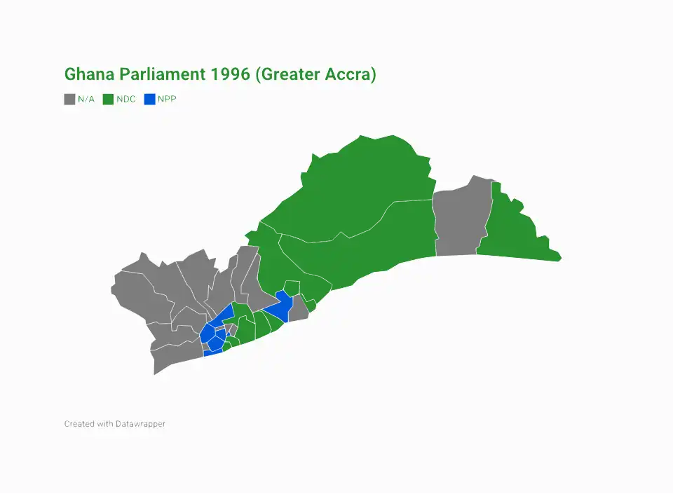 Greater Accra Parliamentary Map