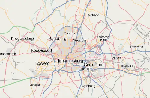 Map showing the location of Rising Star Cave