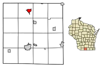 Location of New Glarus in Green County, Wisconsin