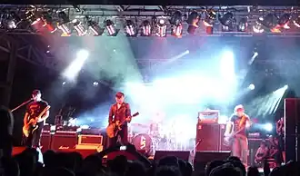 Grinspoon performing at the 2009 Tour Press Shot