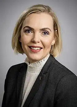 Iceland Guðrún Hafsteinsdóttir Chair of the Independence Party