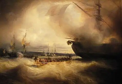 Louis-Philippe and His Family at the Harbour of Cherbourg by Théodore Gudin