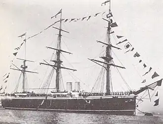 Commerell's flagship HMS&nbsp;Northampton