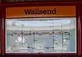 A Hadrian's Wall map imitating the style of a Metro map