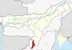 Location in Assam