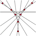 8 points, 9 lines