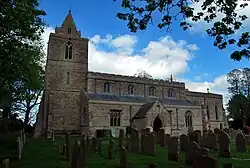 The parish church dedicated to St Andrew