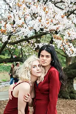 Hana Elion (left) and JJ Mitchell of Overcoats