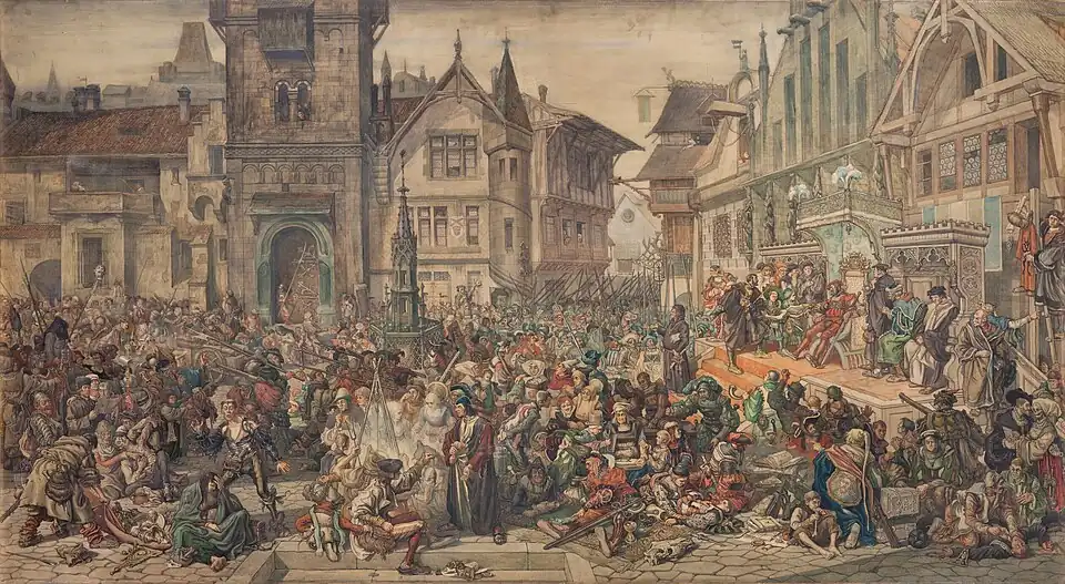 Anabaptists in Münster (1886), Collection of the National Gallery in Prague